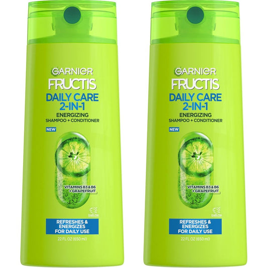 Garnier Fructis Fortifying 2 in 1 Shampoo and Conditioner front view for daily hair care