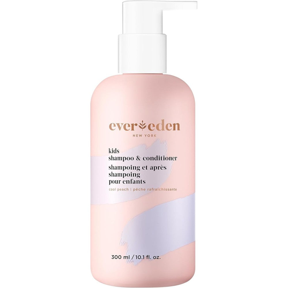 Evereden Kids 2-in-1 Shampoo and Conditioner Cool Peach front view bottle