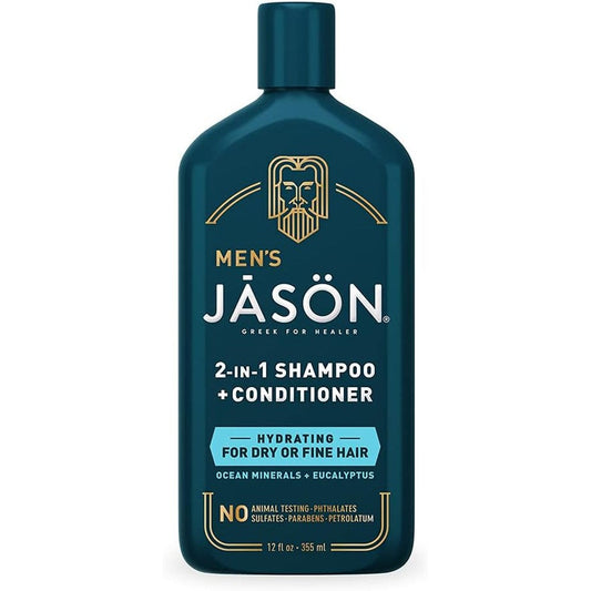 Jason Men's Hydrating 2 in 1 Shampoo and Conditioner front view