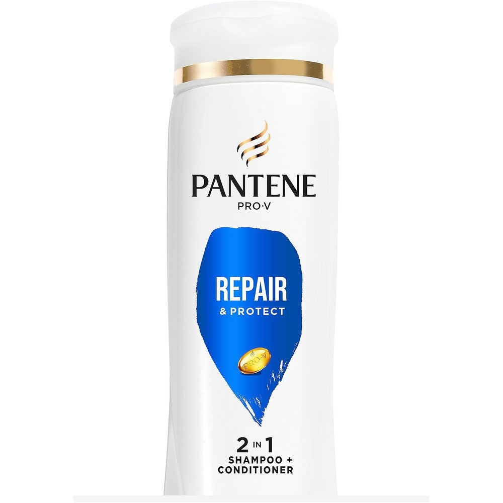 Pantene Repair and Protect 2 in 1 Shampoo and Conditioner front view