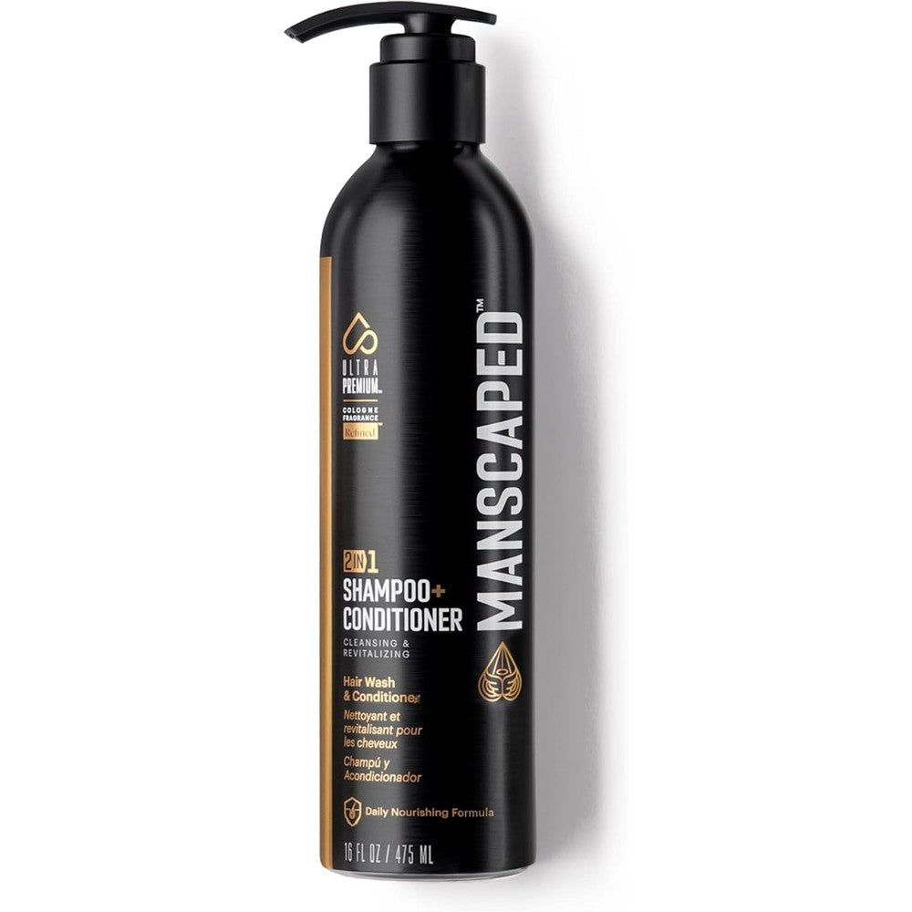 Manscaped Refining The Gentleman 2-in-1 Shampoo and Conditioner front view
