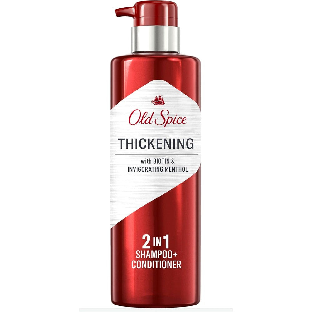 Old Spice Thickening 2-in-1 shampoo and conditioner front view