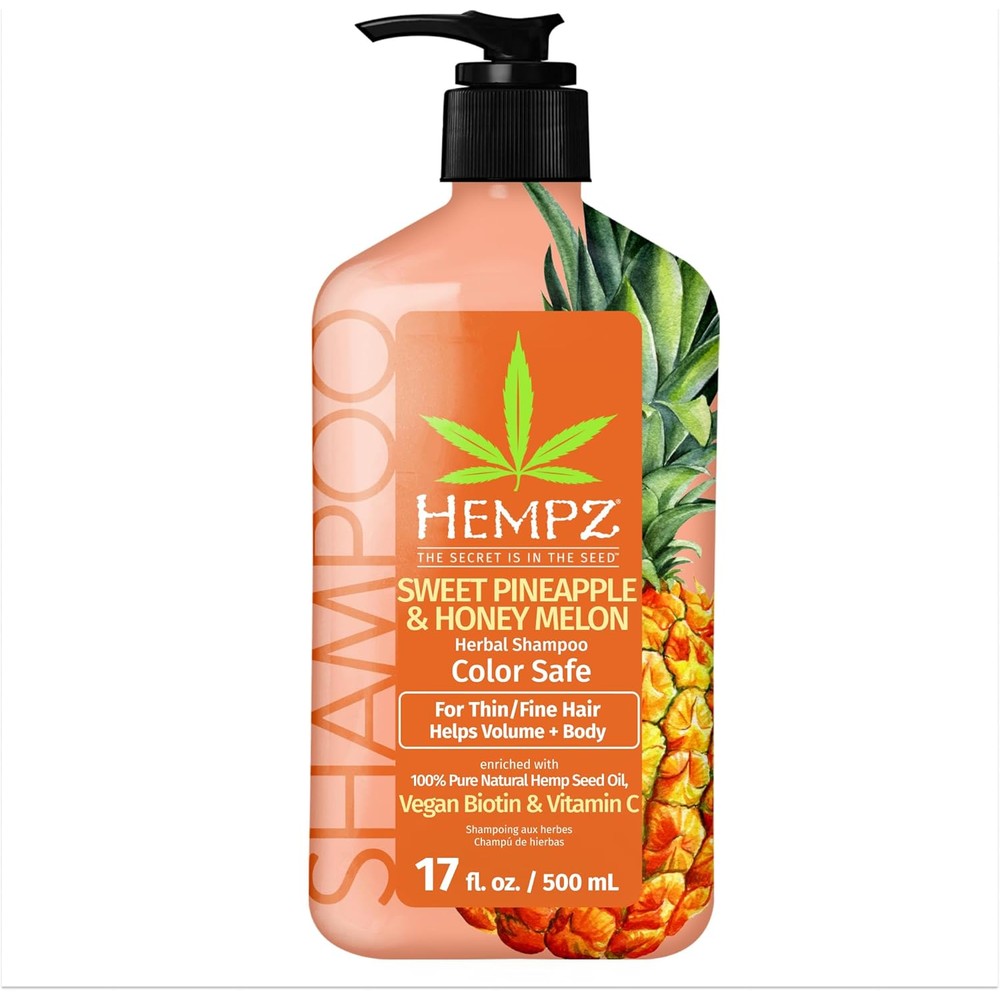Hempz Biotin Shampoo Sweet Pineapple and Honey Melon front bottle view
