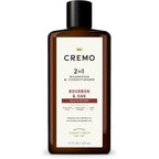 Cremo Bourbon and Oak 2-in-1 Shampoo and Conditioner front bottle view