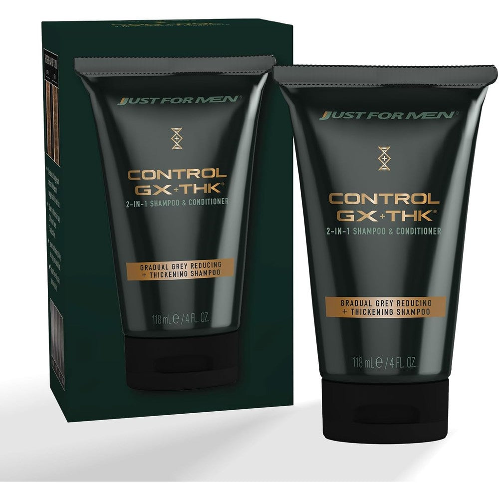 Just For Men Control GX Plus THK Thickening Shampoo front bottle view.