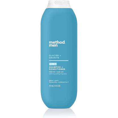 Method Men 2-in-1 Shampoo and Conditioner Glacier Granite front bottle view