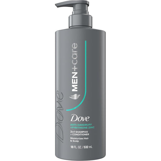 Dove Men Plus Care Dandruff Defense 2-in-1 Shampoo and Conditioner front view