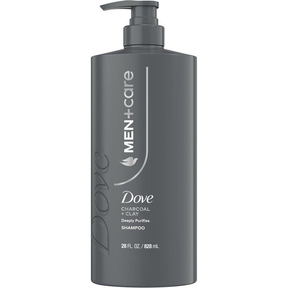 Dove Men Plus Care Charcoal and Clay Shampoo front view