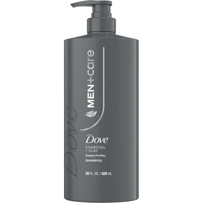 Dove Men Plus Care Charcoal and Clay Shampoo front view