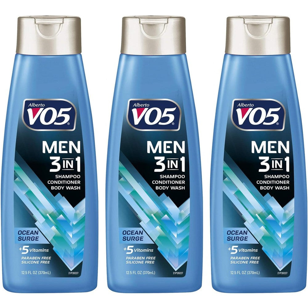 Alberto VO5 Men 3-in-1 Shampoo Conditioner Body Wash Ocean Surge front view