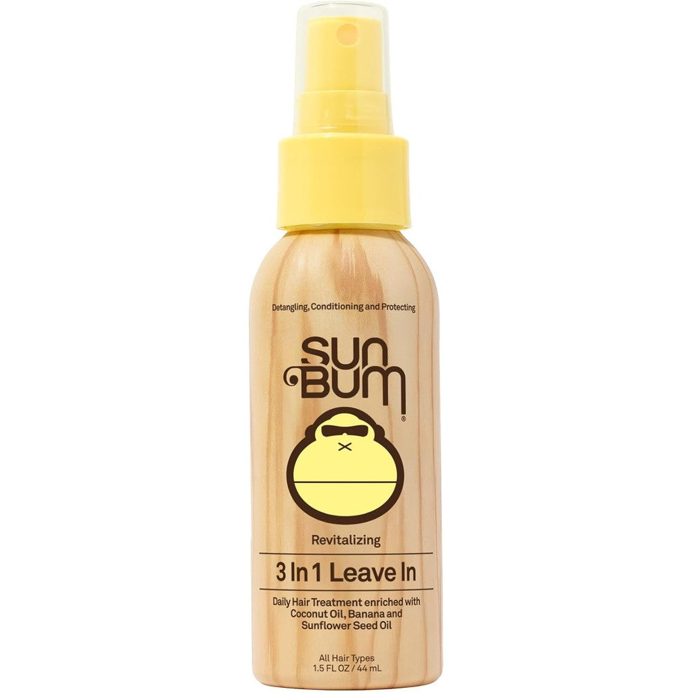 Sun Bum 3-In-1 Leave-In Hair Conditioner Spray bottle front view