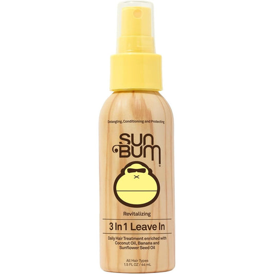 Sun Bum 3-In-1 Leave-In Hair Conditioner Spray bottle front view