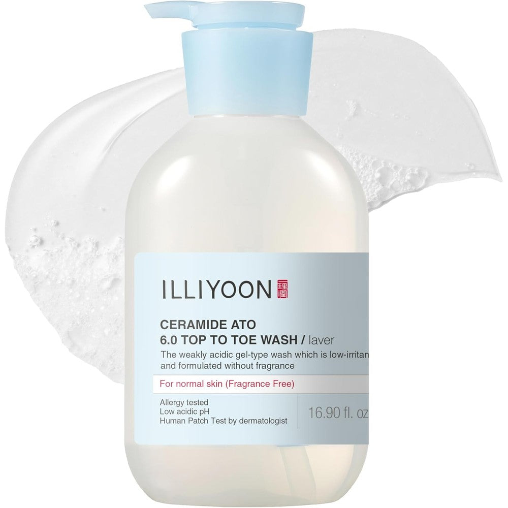 Illiyoon Ceramide Ato 6.0 Top to Toe Wash front bottle view