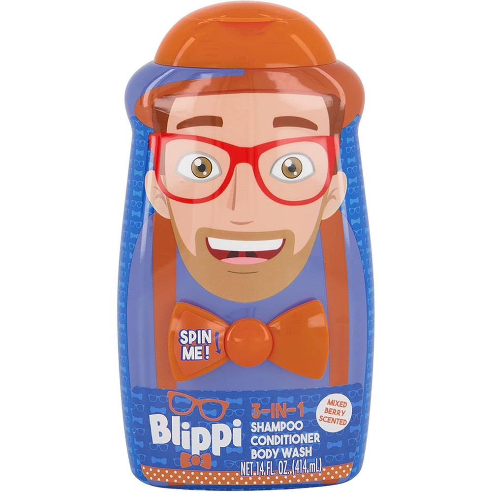 Blippi Taste Beauty 3-in-1 kids body wash front view bottle