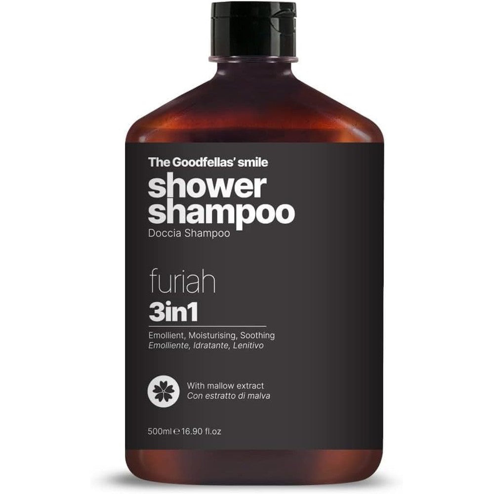 The Goodfellas' smile FURIAH 3-in-1 Shower Shampoo 500ml front view premium men's body wash