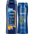 Suave Men 3-in-1 Variety 2-Pack front view showing Hydrating and Citrus Rush bottles.