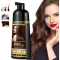 Ingbear Dark Brown Hair Dye Shampoo front view bottle for instant gray coverage