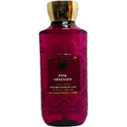 Bath and Body Works Pink Obsessed Body Wash 10 Ounce front view faceted bottle