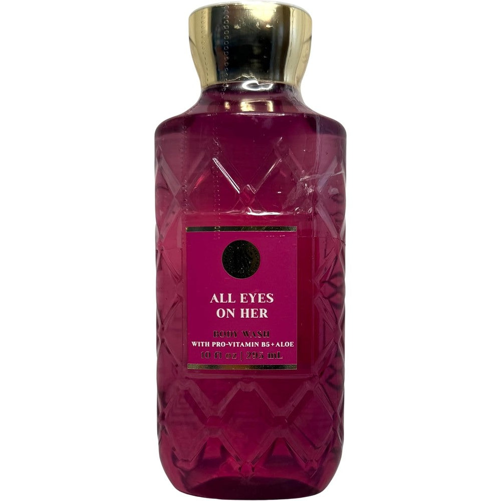 Bath & Body Works Womens All Eyes On Her Wash Gel 10 Ounce front view bottle showcasing the product label.