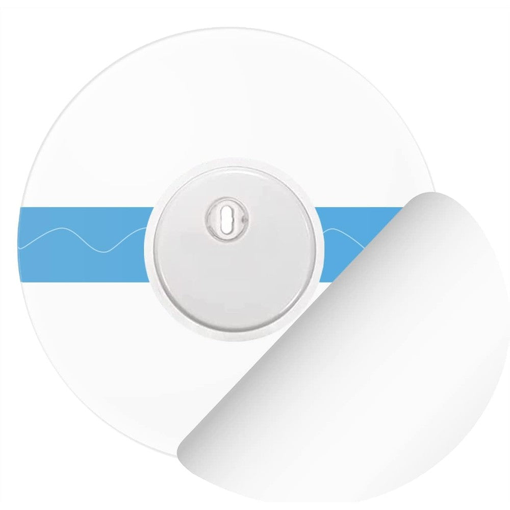 HECHUAN Libre 3 waterproof sensor covers pack front view on clear background