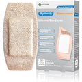 Hysimedy silicone adhesive bandages twenty count front view showing large size packaging for sensitive skin wound care.