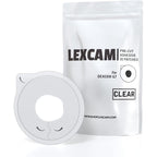Lexcam adhesive patches for Dexcom G7 front view transparent waterproof overpatch packaging