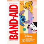 BAND-AID Brand Adhesive Childrens Bandages front packaging showing Disney Classics characters