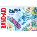 Band-Aid Brand Flexible Fabric Tie Dye Bandages front box view