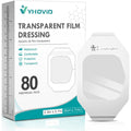 YHOVID transparent film dressing front packaging showing eighty waterproof patches.