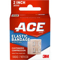 ACE 2 Inch Elastic Bandage front view of beige compression wrap
