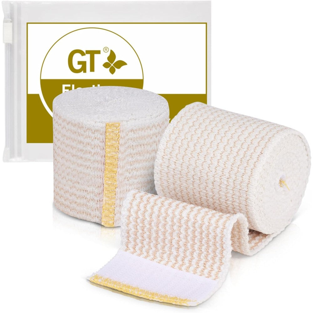 GT Premium Elastic Bandage Wrap front view compression roll pack