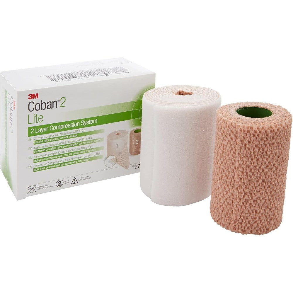 3M Coban 2 Layer Lite Compression System 2794N front view packaging for medical edema treatment.