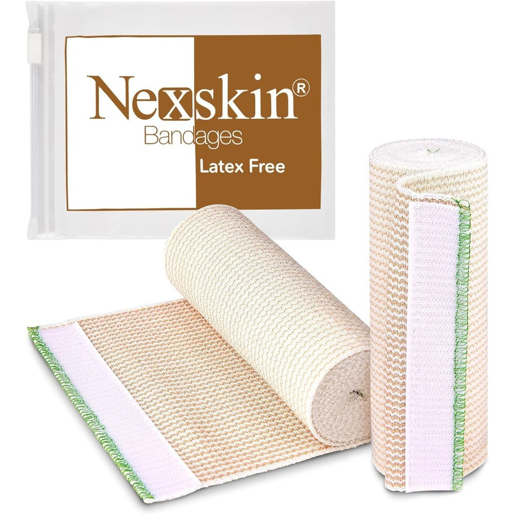NexSkin Premium Elastic Bandage Wrap front view 2 pack packaging.