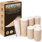 Hampton Adams Original Elastic Bandage Wrap 6-pack front view for sports recovery