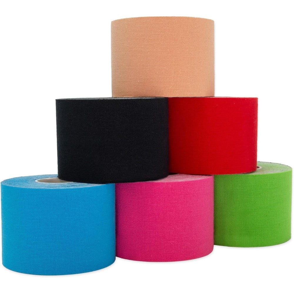 Axion Kinesiology Tape Uncut Mix Set front view 6 multicolored rolls