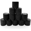 SUPERBE Self Adhesive Bandage Wrap front view of 12 black rolls box.