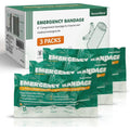 SuccorWare 6 inch Israeli bandage 3 pack front view trauma dressing