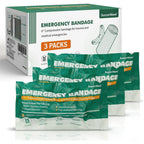 SuccorWare 6 inch Israeli bandage 3 pack front view trauma dressing
