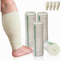 Beltwell Wide Compression Bandages 4 pack front view showing velcro closure.