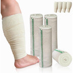 Beltwell Wide Compression Bandages 4 pack front view showing velcro closure.