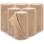 BEVTEE Self Adhesive Bandage Wrap 6 Pack front view medical grade compression tape