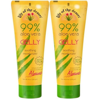 Lily Of The Desert Aloe Vera Gelly moisturizer pack of two front view