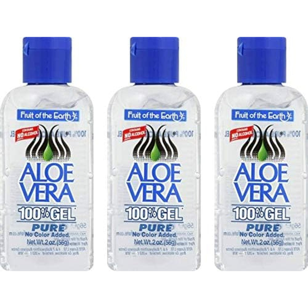 Fruit of the Earth 100 Percent Pure Aloe Vera Gel 3-Pack front view