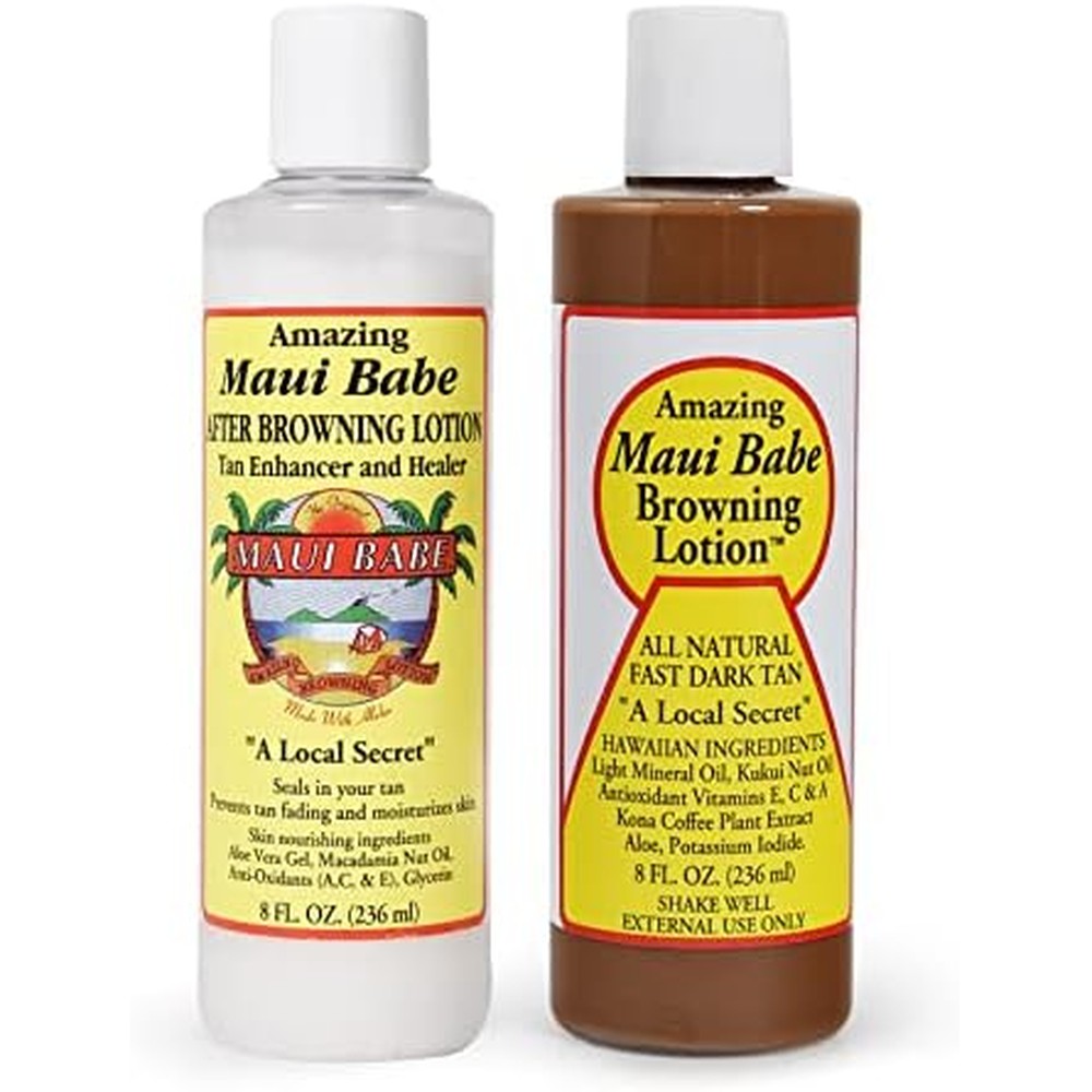 Maui Babe Before and After Browning Lotion two pack set