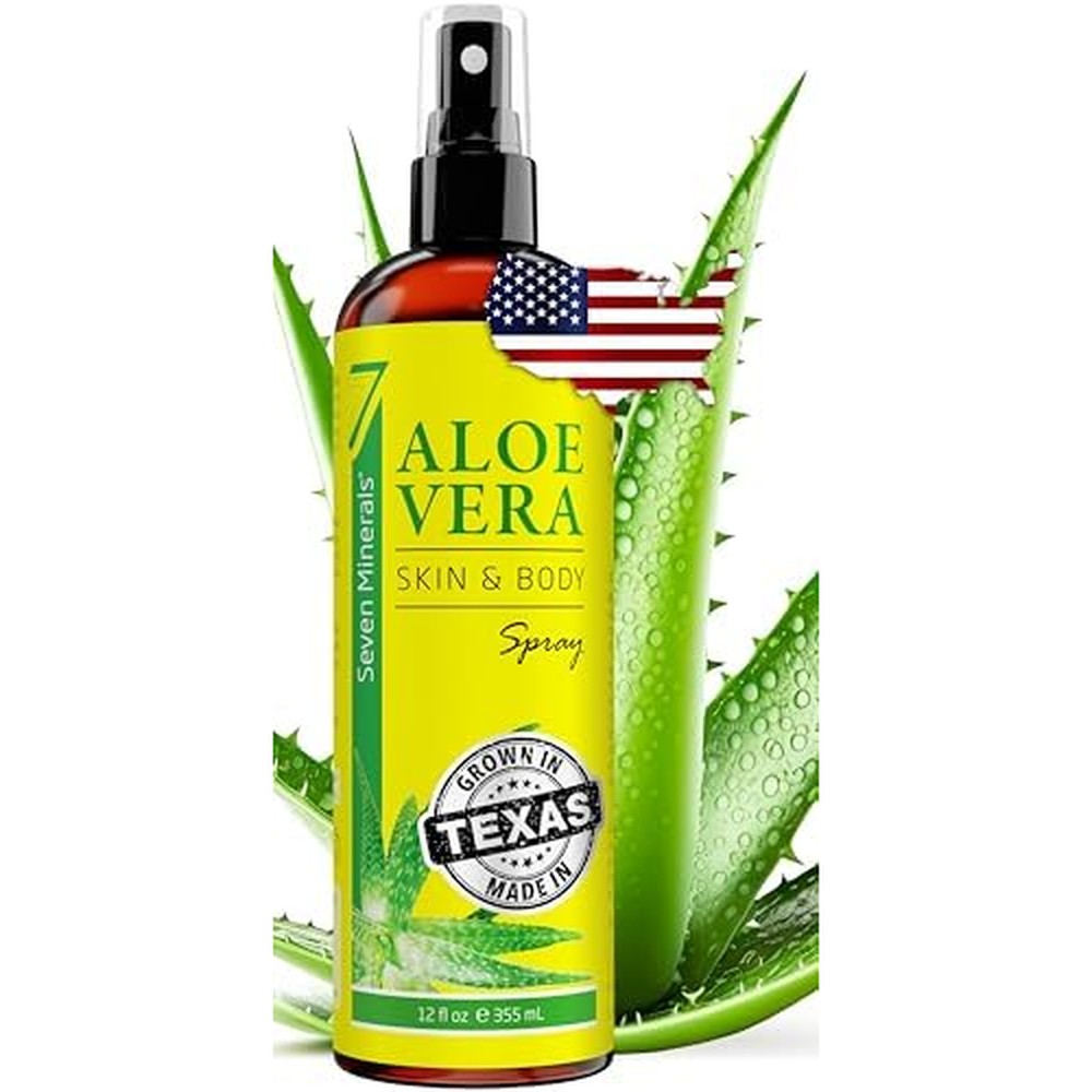 Seven Minerals organic aloe vera spray front view