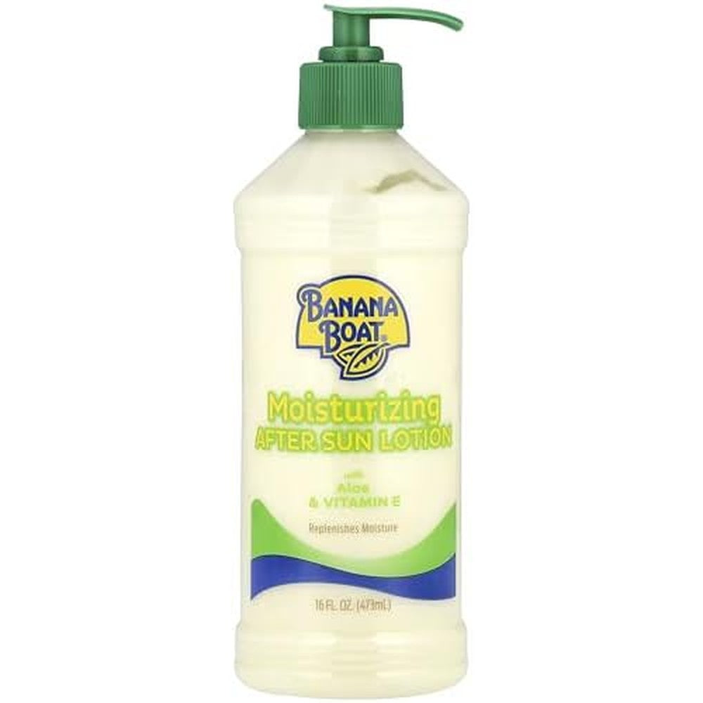 Banana Boat Aloe After Sun Lotion 16 fluid ounce bottle front view