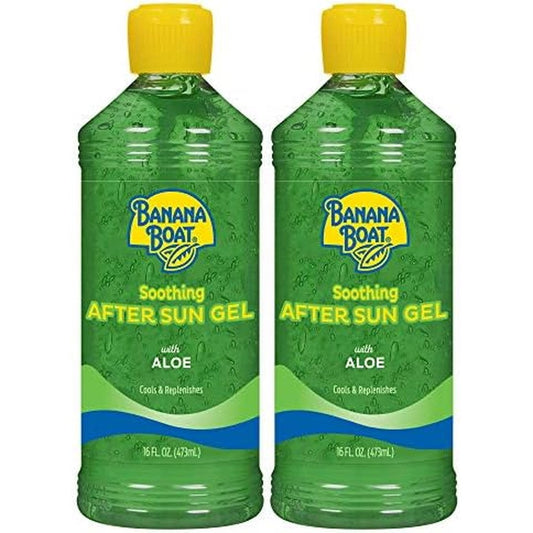 Banana Boat Soothing After Sun Gel twin pack front view