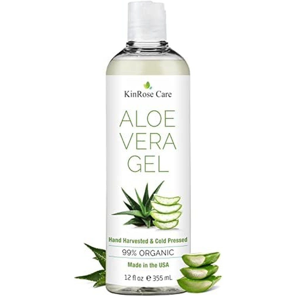 KinRose Care Organic Aloe Vera Gel front view 12 fluid ounces