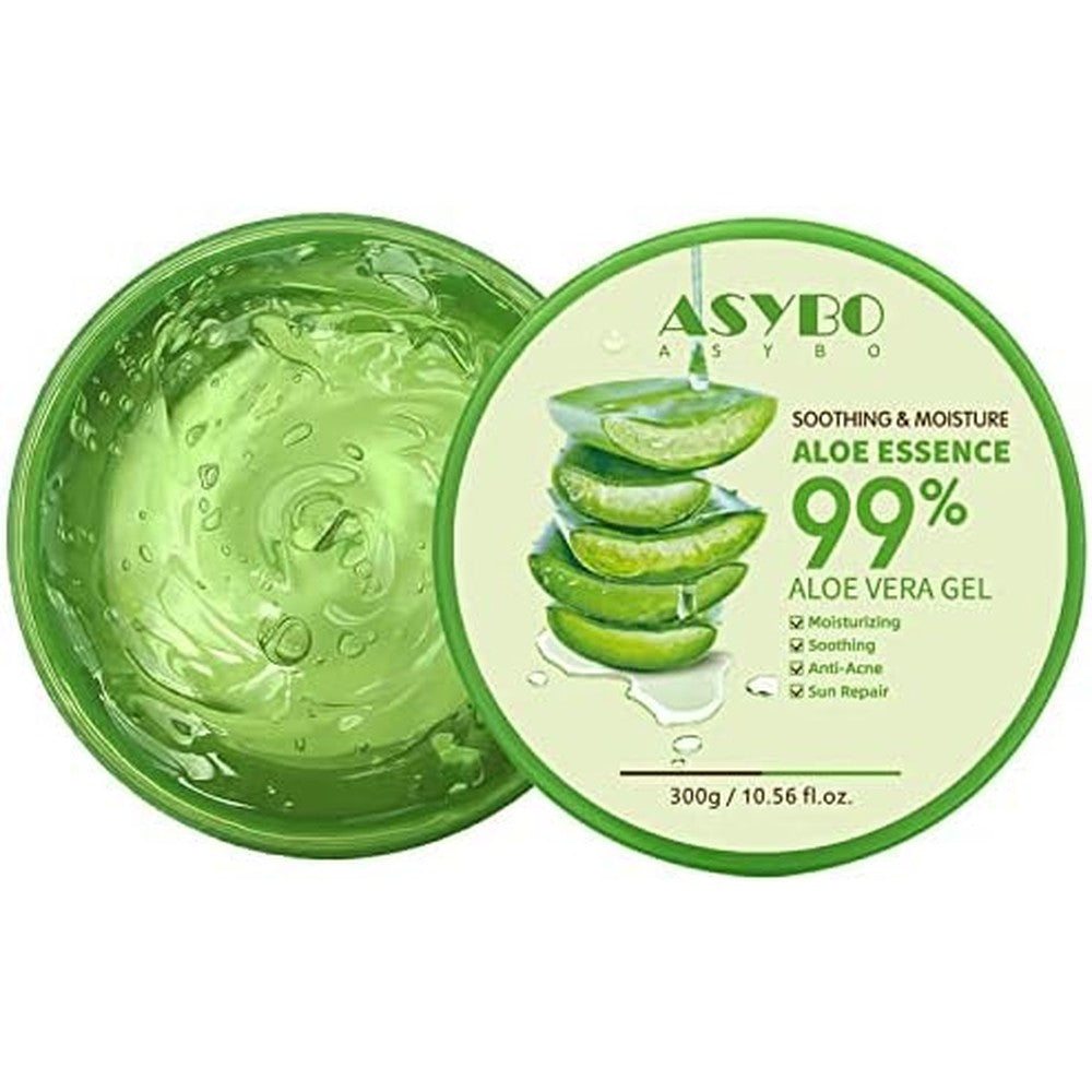 Asybo Natural Aloe Vera Gel 300ml bottle front view