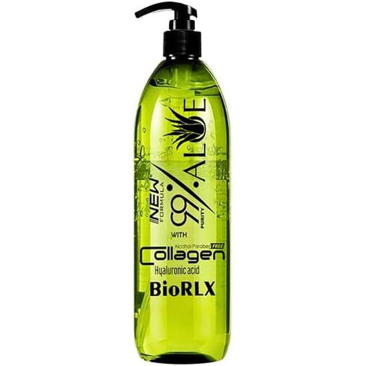 BioRLX 99 percent Aloe Vera Gel with Collagen and Hyaluronic Acid front view